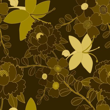 Etnik tarzda çiçekli, yaratıcı, kusursuz bir desen. Çiçek süsleme. Geleneksel şal deseni. Tekstil tasarım dokusu. Kabilesel etnik klasik dikişsiz desen. Asya sanatı.