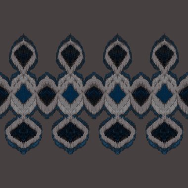 Renkli örgü desenli, klasik tarzda. Zarif bir etnik köken. El çizimi doğu sanatı. Kusursuz geometrik bağ dokusu.