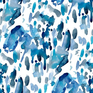 Suluboya, soyut, kusursuz desen. Parlak el yapımı elementlerle yaratıcı doku. Soyut renkli yazdırma.