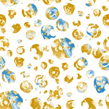 Suluboya, soyut, kusursuz desen. Parlak el yapımı elementlerle yaratıcı doku. Soyut renkli yazdırma.