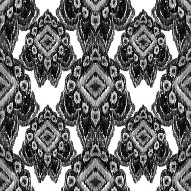 Renkli örgü desenli, klasik tarzda. Zarif bir etnik köken. El çizimi doğu sanatı. Kusursuz geometrik bağ dokusu.