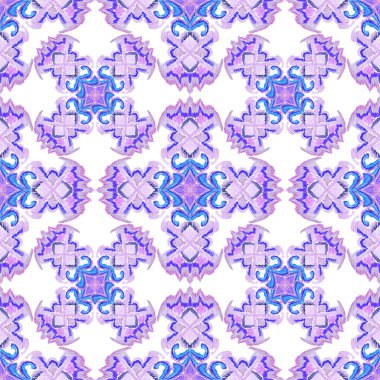 Renkli örgü desenli, klasik tarzda. Zarif bir etnik köken. El çizimi doğu sanatı. Kusursuz geometrik bağ dokusu.