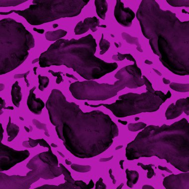 Suluboya, soyut, kusursuz desen. Parlak el yapımı elementlerle yaratıcı doku. Soyut renkli yazdırma.