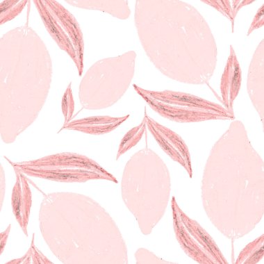 Limonlar, limonlar ve portakallar gibi soyut narenciye meyveleri olan yaratıcı, pürüzsüz desenler. Renkli meyveli arkaplan.