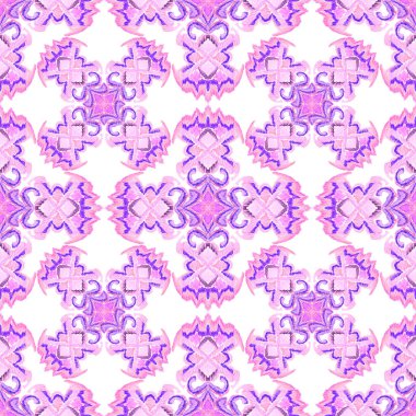 Renkli örgü desenli, klasik tarzda. Zarif bir etnik köken. El çizimi doğu sanatı. Kusursuz geometrik bağ dokusu.