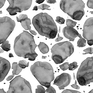 Suluboya, soyut, kusursuz desen. Parlak el yapımı elementlerle yaratıcı doku. Soyut renkli yazdırma.