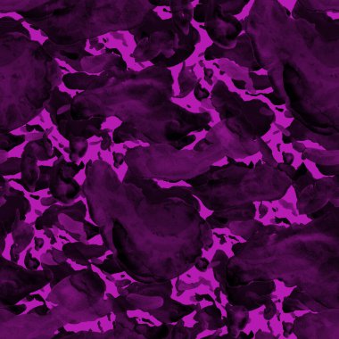 Suluboya, soyut, kusursuz desen. Parlak el yapımı elementlerle yaratıcı doku. Soyut renkli yazdırma.