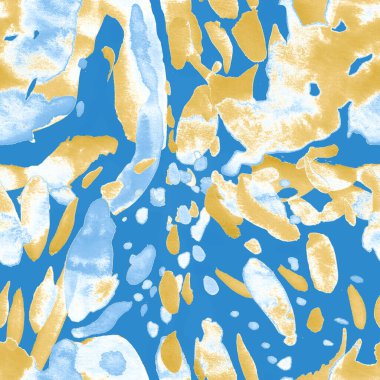 Suluboya, soyut, kusursuz desen. Parlak el yapımı elementlerle yaratıcı doku. Soyut renkli yazdırma.