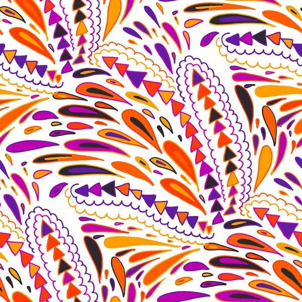 Soyut modern karalamalarla kusursuz vektör deseni. Parlak yaz baskısı. Renkli bir geçmişi var. Klasik geometrik karalamalar.