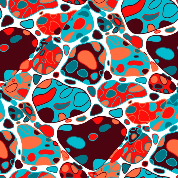 Soyut modern karalamalarla kusursuz vektör deseni. Parlak yaz baskısı. Renkli bir geçmişi var. Klasik geometrik karalamalar.