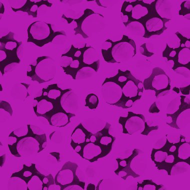 Suluboya, soyut, kusursuz desen. Parlak el yapımı elementlerle yaratıcı doku. Soyut renkli yazdırma.