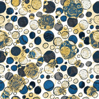 Renkli, soyut geometrik elementlerle yaratıcı, kusursuz desen. El yapımı doku. Grafik olarak soyut bir arkaplan. Çağdaş sanat. Moda modern tarzı.