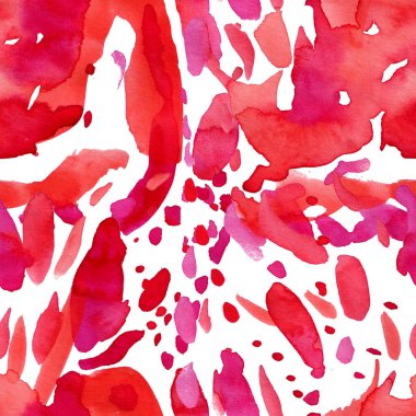 Suluboya, soyut, kusursuz desen. Parlak el yapımı elementlerle yaratıcı doku. Soyut renkli yazdırma.