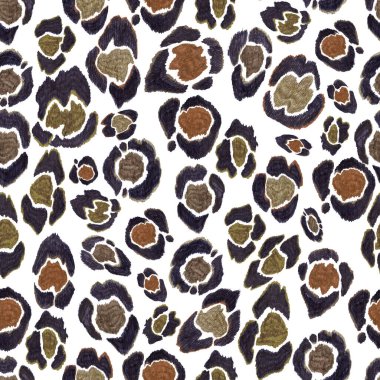 Leopar deseni, her amaç için harika bir tasarım. Modern arka plan tasarımı. Kusursuz leopar kürkü deseni. Moda baskısı.