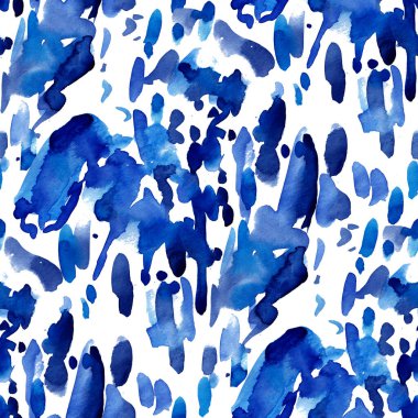 Suluboya, soyut, kusursuz desen. Parlak el yapımı elementlerle yaratıcı doku. Soyut renkli yazdırma.