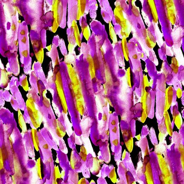 Suluboya, soyut, kusursuz desen. Parlak el yapımı elementlerle yaratıcı doku. Soyut renkli yazdırma.