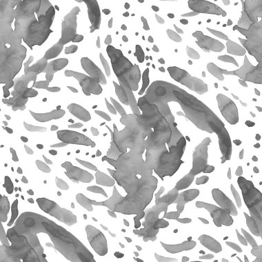 Suluboya, soyut, kusursuz desen. Parlak el yapımı elementlerle yaratıcı doku. Soyut renkli yazdırma.