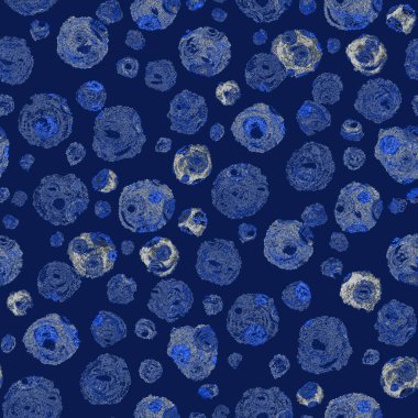 Renkli, soyut geometrik elementlerle yaratıcı, kusursuz desen. El yapımı doku. Grafik olarak soyut bir arkaplan. Çağdaş sanat. Moda modern tarzı.