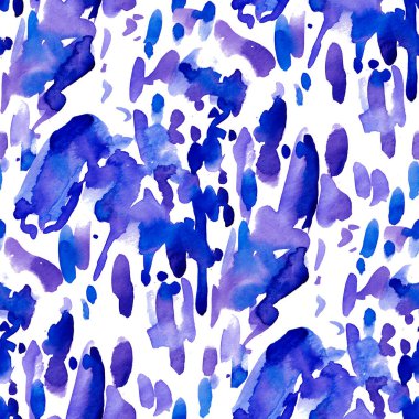 Suluboya, soyut, kusursuz desen. Parlak el yapımı elementlerle yaratıcı doku. Soyut renkli yazdırma.