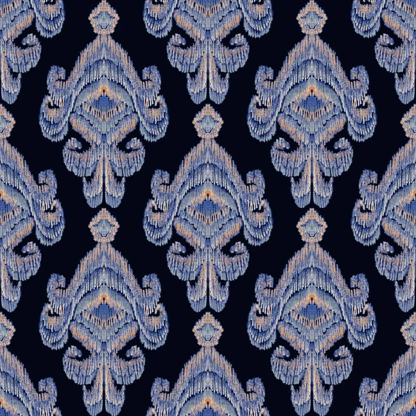 Patrón Ikat Colorido Estilo Vintage Fondo Étnico Elegante Arte Oriental — Foto de Stock