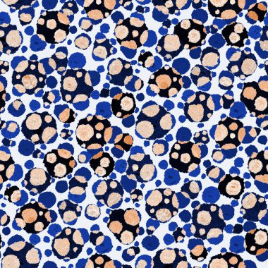 Renkli, soyut geometrik elementlerle yaratıcı, kusursuz desen. El yapımı doku. Grafik olarak soyut bir arkaplan. Çağdaş sanat. Moda modern tarzı.