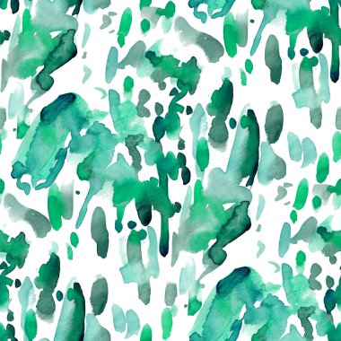 Suluboya, soyut, kusursuz desen. Parlak el yapımı elementlerle yaratıcı doku. Soyut renkli yazdırma.