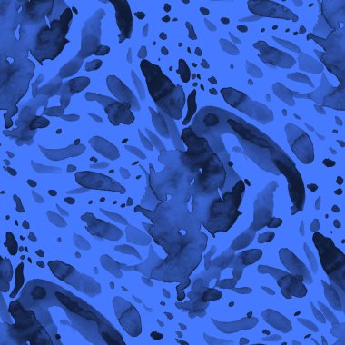 Suluboya, soyut, kusursuz desen. Parlak el yapımı elementlerle yaratıcı doku. Soyut renkli yazdırma.