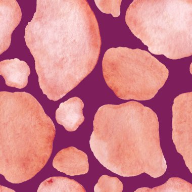 Modern suluboya, soyut desen, her amaç için harika tasarım. Kusursuz desenli, el çizimi lekeli. Suluboya soyut sanat geçmişi. Basit bir tasarım. Modern yaratıcı şablon. 