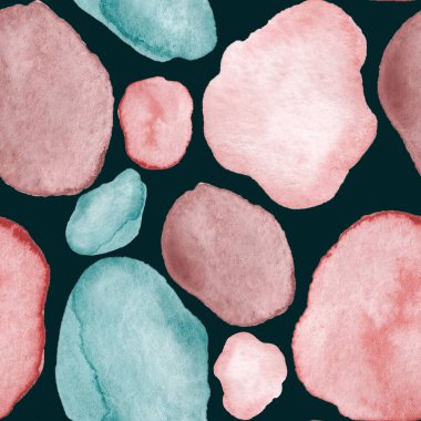 Modern suluboya, soyut desen, her amaç için harika tasarım. Kusursuz desenli, el çizimi lekeli. Suluboya soyut sanat geçmişi. Basit bir tasarım. Modern yaratıcı şablon.