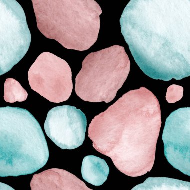 Modern suluboya, soyut desen, her amaç için harika tasarım. Kusursuz desenli, el çizimi lekeli. Suluboya soyut sanat geçmişi. Basit bir tasarım. Modern yaratıcı şablon.