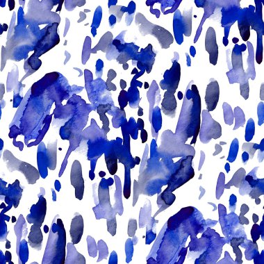 Suluboya, soyut, kusursuz desen. Parlak el yapımı elementlerle yaratıcı doku. Soyut renkli yazdırma.