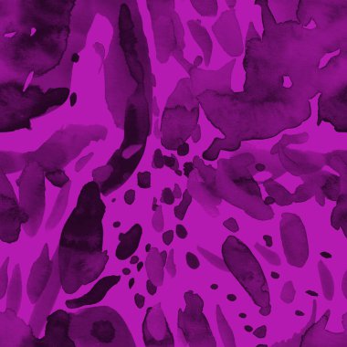 Suluboya, soyut, kusursuz desen. Parlak el yapımı elementlerle yaratıcı doku. Soyut renkli yazdırma.