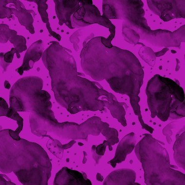 Suluboya, soyut, kusursuz desen. Parlak el yapımı elementlerle yaratıcı doku. Soyut renkli yazdırma.