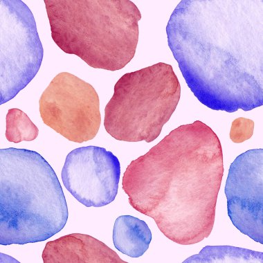 Modern suluboya, soyut desen, her amaç için harika tasarım. Kusursuz desenli, el çizimi lekeli. Suluboya soyut sanat geçmişi. Basit bir tasarım. Modern yaratıcı şablon.