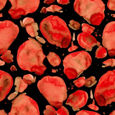 Suluboya, soyut, kusursuz desen. Parlak el yapımı elementlerle yaratıcı doku. Soyut renkli yazdırma.