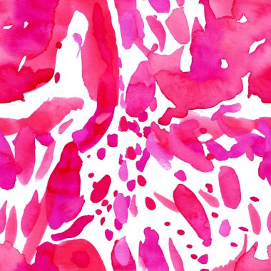 Suluboya, soyut, kusursuz desen. Parlak el yapımı elementlerle yaratıcı doku. Soyut renkli yazdırma.