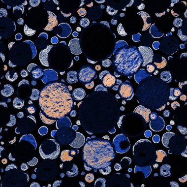 Renkli, soyut geometrik elementlerle yaratıcı, kusursuz desen. El yapımı doku. Grafik olarak soyut bir arkaplan. Çağdaş sanat. Moda modern tarzı.