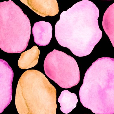 Modern suluboya, soyut desen, her amaç için harika tasarım. Kusursuz desenli, el çizimi lekeli. Suluboya soyut sanat geçmişi. Basit bir tasarım. Modern yaratıcı şablon.