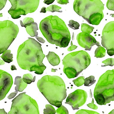 Suluboya, soyut, kusursuz desen. Parlak el yapımı elementlerle yaratıcı doku. Soyut renkli yazdırma.