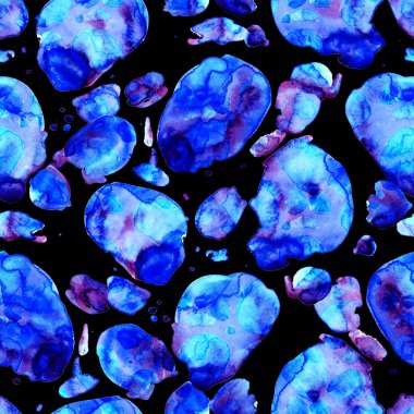 Suluboya, soyut, kusursuz desen. Parlak el yapımı elementlerle yaratıcı doku. Soyut renkli yazdırma.