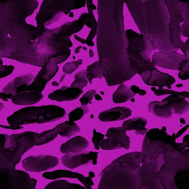 Suluboya, soyut, kusursuz desen. Parlak el yapımı elementlerle yaratıcı doku. Soyut renkli yazdırma.