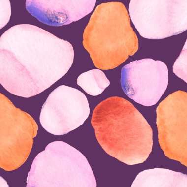 Modern suluboya, soyut desen, her amaç için harika tasarım. Kusursuz desenli, el çizimi lekeli. Suluboya soyut sanat geçmişi. Basit bir tasarım. Modern yaratıcı şablon.