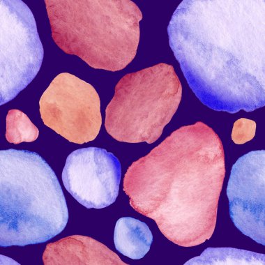 Modern suluboya, soyut desen, her amaç için harika tasarım. Kusursuz desenli, el çizimi lekeli. Suluboya soyut sanat geçmişi. Basit bir tasarım. Modern yaratıcı şablon.