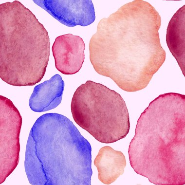 Modern suluboya, soyut desen, her amaç için harika tasarım. Kusursuz desenli, el çizimi lekeli. Suluboya soyut sanat geçmişi. Basit bir tasarım. Modern yaratıcı şablon.