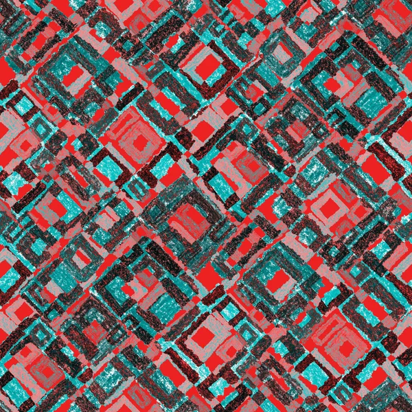 Креативный Бесшовный Узор Цветными Геометрическими Элементами Ручной Рисунок Текстуры Графический — стоковое фото