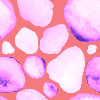 Modern suluboya, soyut desen, her amaç için harika tasarım. Kusursuz desenli, el çizimi lekeli. Suluboya soyut sanat geçmişi. Basit bir tasarım. Modern yaratıcı şablon.