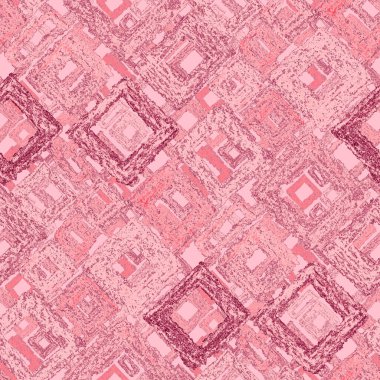 Renkli, soyut geometrik elementlerle yaratıcı, kusursuz desen. El yapımı doku. Grafik olarak soyut bir arkaplan. Çağdaş sanat. Moda modern tarzı.