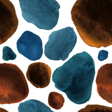 Modern suluboya, soyut desen, her amaç için harika tasarım. Kusursuz desenli, el çizimi lekeli. Suluboya soyut sanat geçmişi. Basit bir tasarım. Modern yaratıcı şablon.