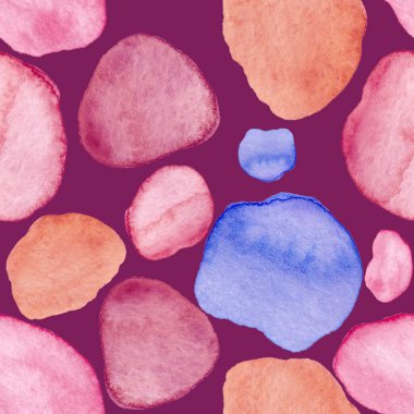 Modern suluboya, soyut desen, her amaç için harika tasarım. Kusursuz desenli, el çizimi lekeli. Suluboya soyut sanat geçmişi. Basit bir tasarım. Modern yaratıcı şablon.