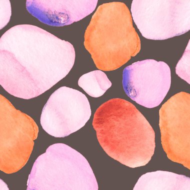 Modern suluboya, soyut desen, her amaç için harika tasarım. Kusursuz desenli, el çizimi lekeli. Suluboya soyut sanat geçmişi. Basit bir tasarım. Modern yaratıcı şablon.